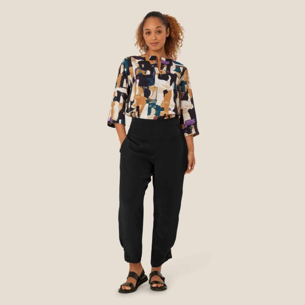 MASAI Copenhagen Deborah blouse size XL Artsy Lagenlook popover casual office
